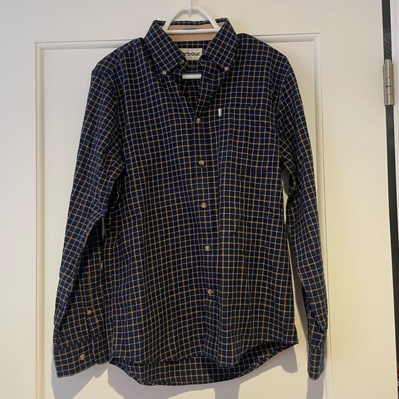 Barbour Other - Men’s Barbour Navy Plaid Button Down, Size Small